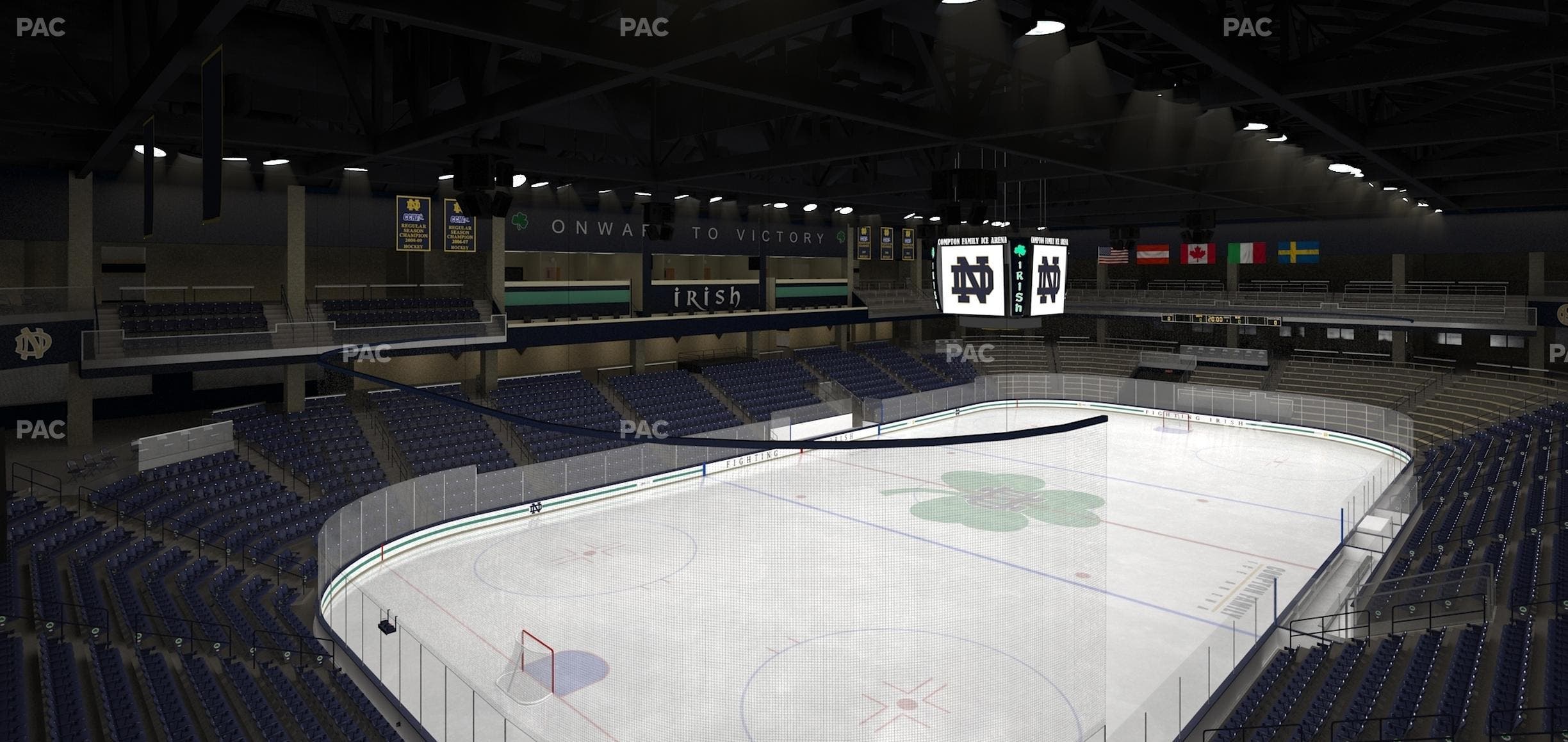 Compton Family Ice Arena - Section 117 A Seat View
