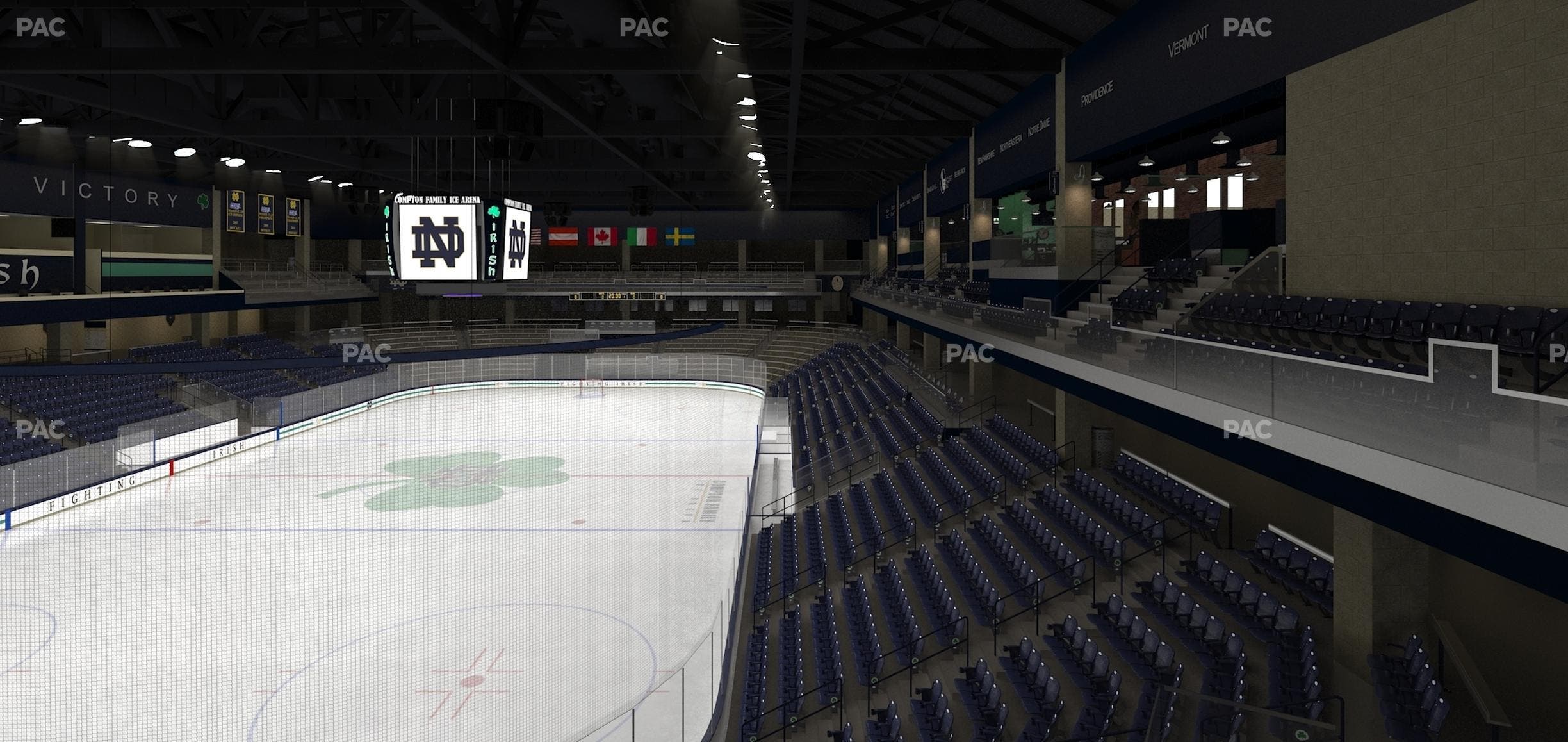 Compton Family Ice Arena - Section 117 Seat View