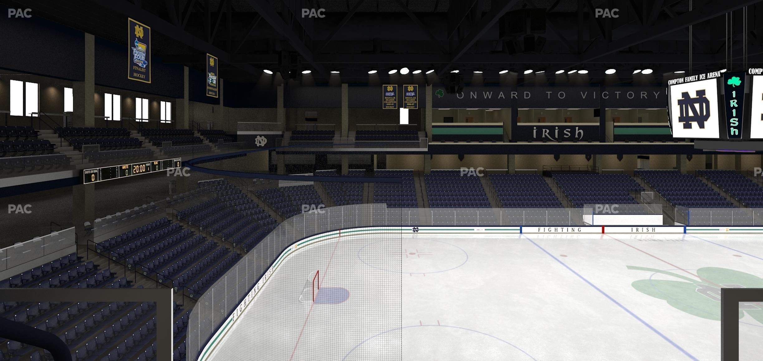 Compton Family Ice Arena - Section Club 119 Seat View