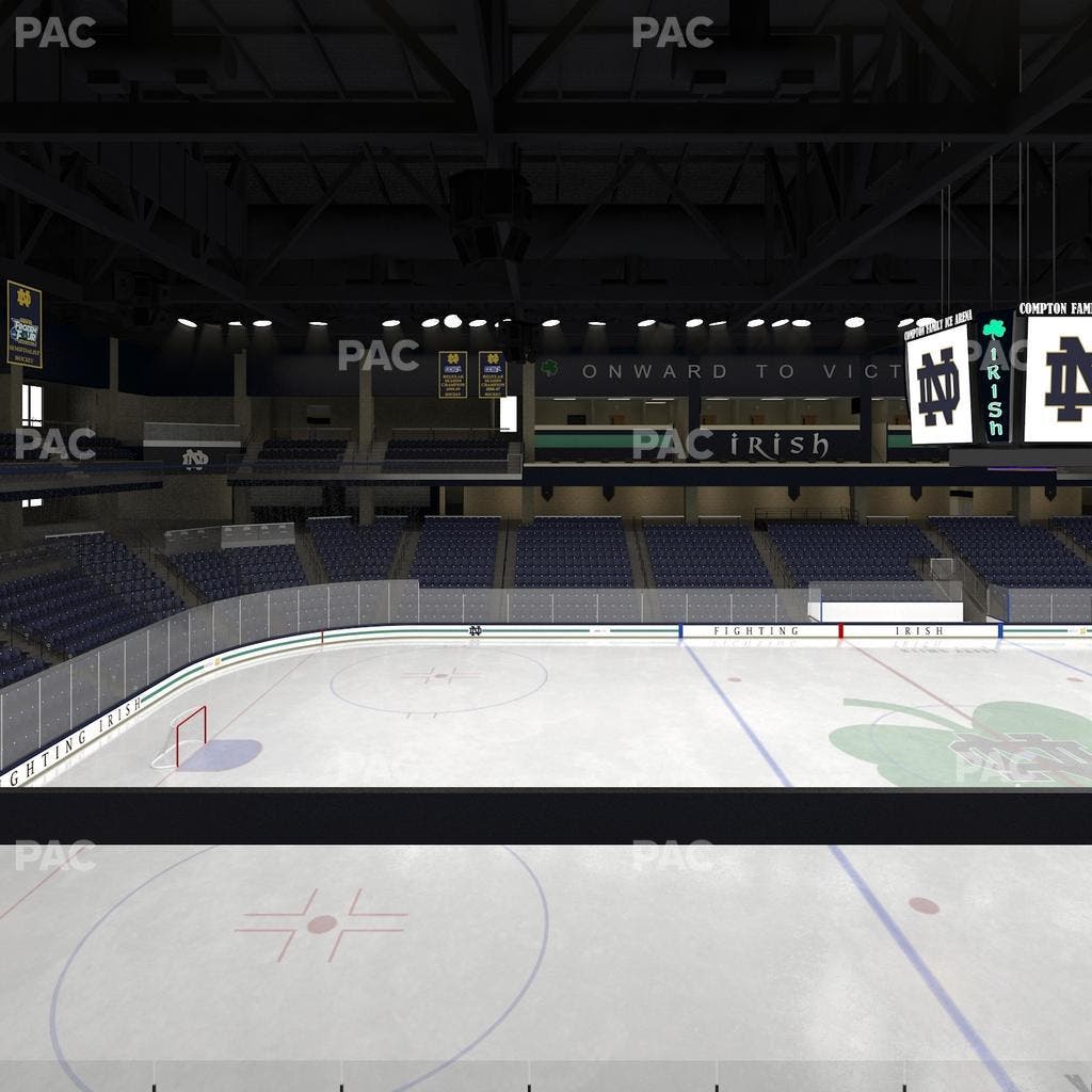 Compton Family Ice Arena - Section Club 120 Seat View