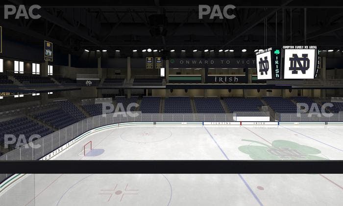Compton Family Ice Arena - Section Club 120 Seat View