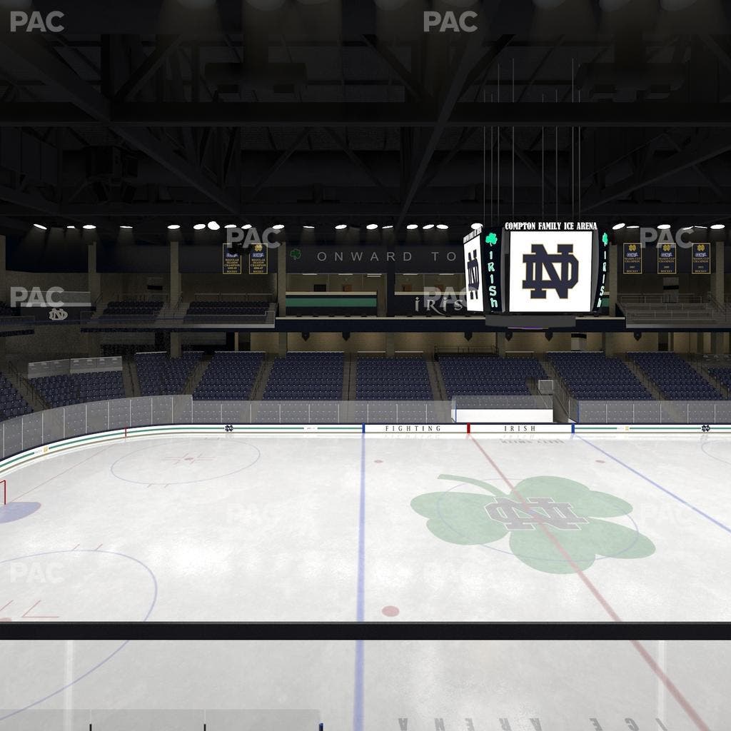 Compton Family Ice Arena - Section Club 121 Seat View