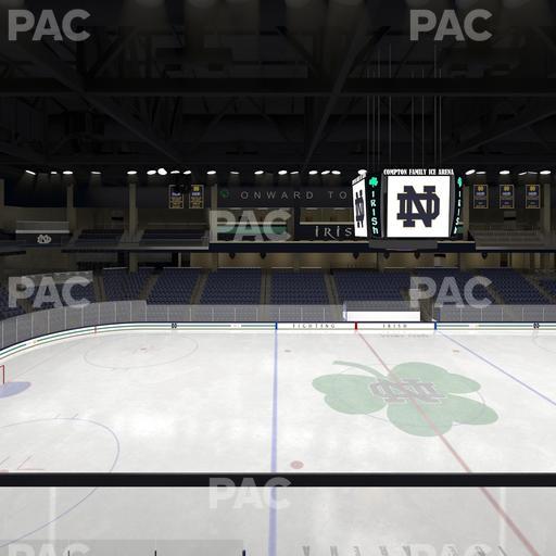 Compton Family Ice Arena - Section Club 121 Seat View
