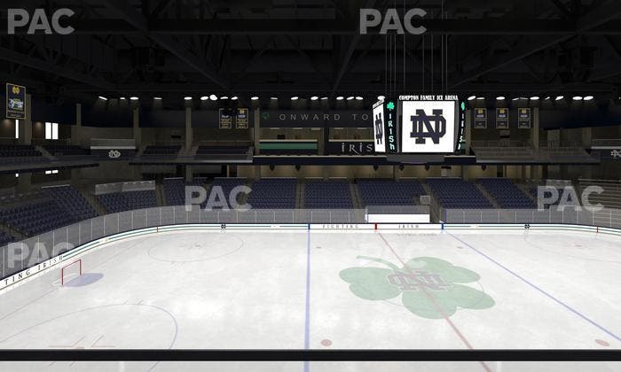 Compton Family Ice Arena - Section Club 121 Seat View