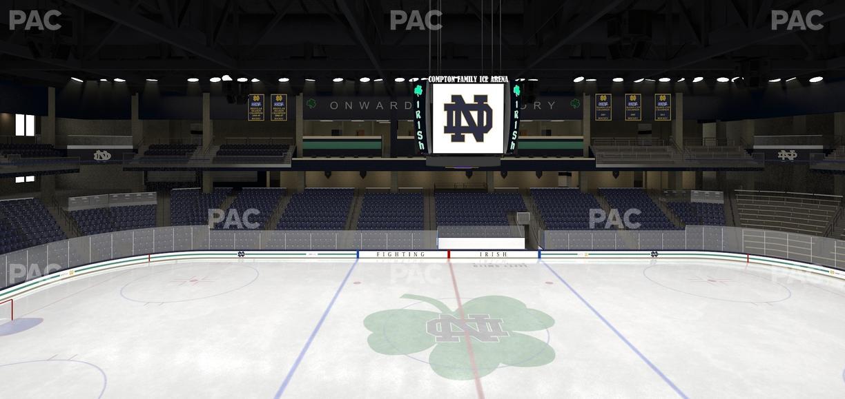 Compton Family Ice Arena - Section Club 122 Seat View