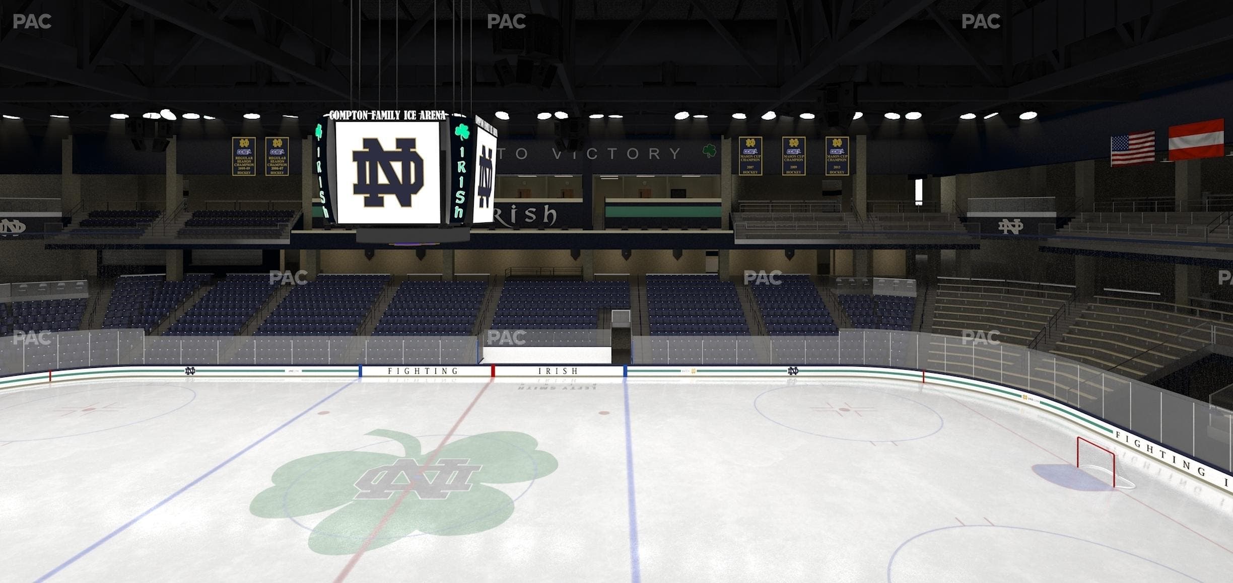 Compton Family Ice Arena - Section Club 123 Seat View