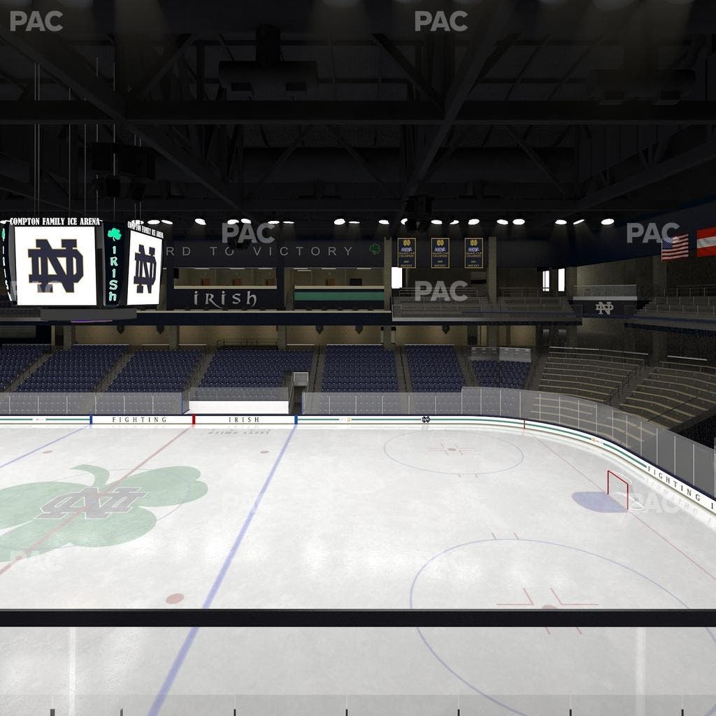 Compton Family Ice Arena - Section Club 124 Seat View