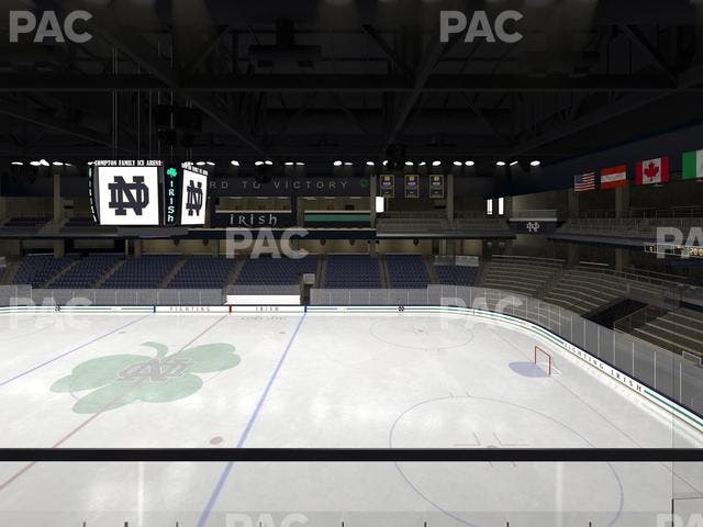 Compton Family Ice Arena - Section Club 124 Seat View