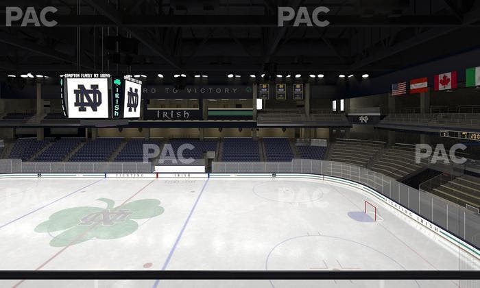 Compton Family Ice Arena - Section Club 124 Seat View
