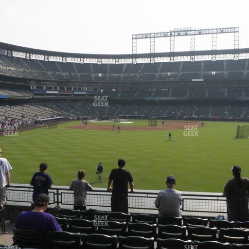 Coors Field - Section 105 Seat View