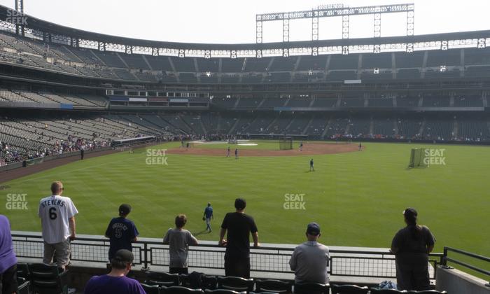 Coors Field - Section 105 Seat View