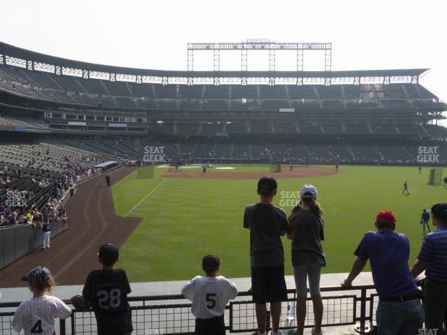 Coors Field - Section 108 Seat View