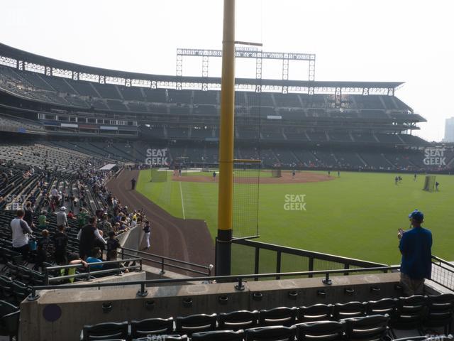 Coors Field - Section 109 Seat View