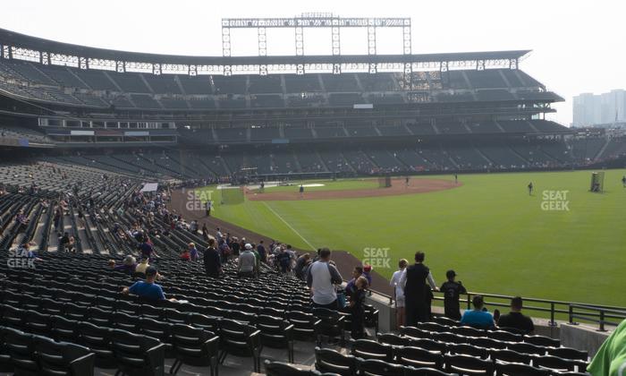 Coors Field - Section 110 Seat View