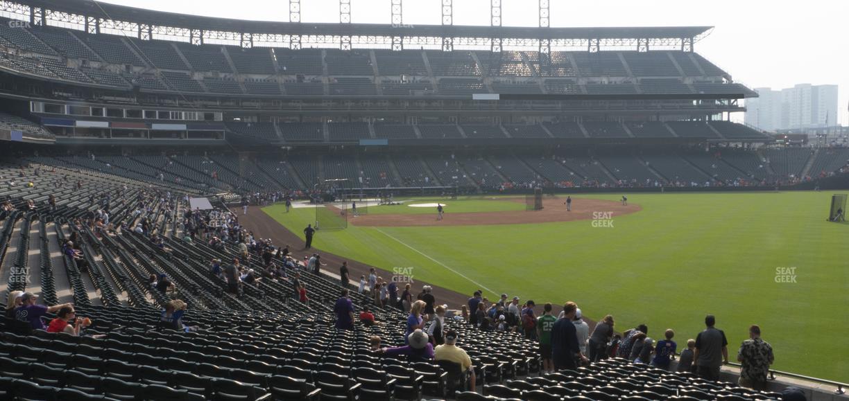 Coors Field - Section 111 Seat View