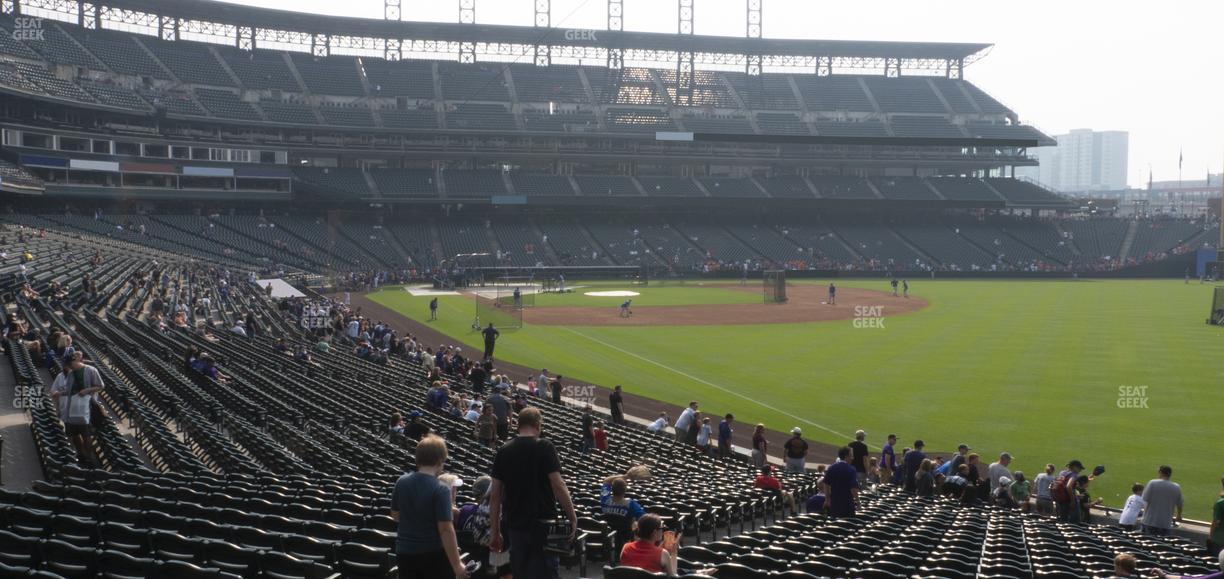 Coors Field - Section 112 Seat View