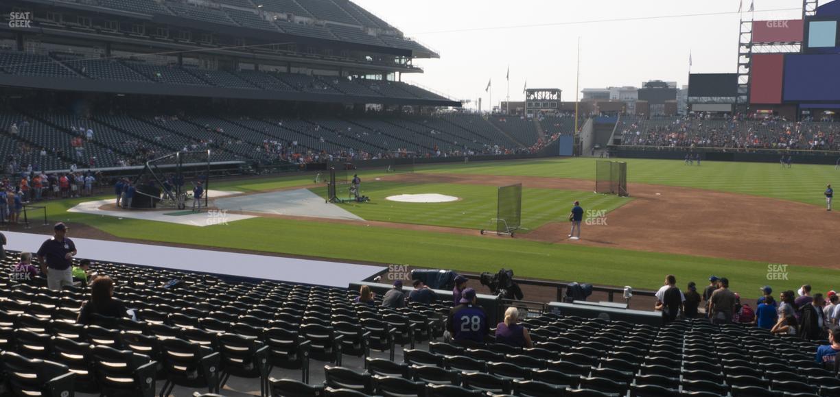 Coors Field - Section 121 Seat View