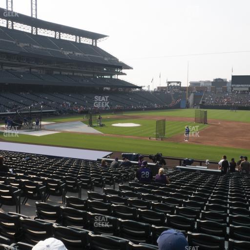 Coors Field - Section 121 Seat View