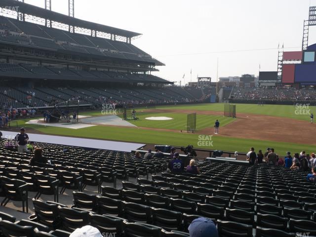 Coors Field - Section 121 Seat View