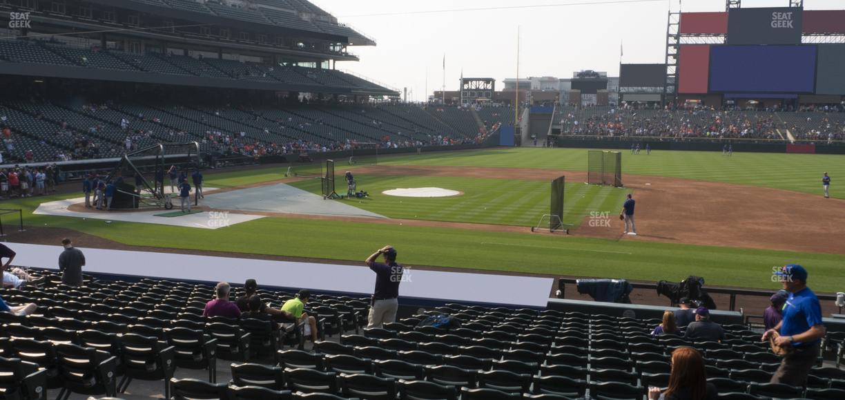 Coors Field - Section 122 Seat View