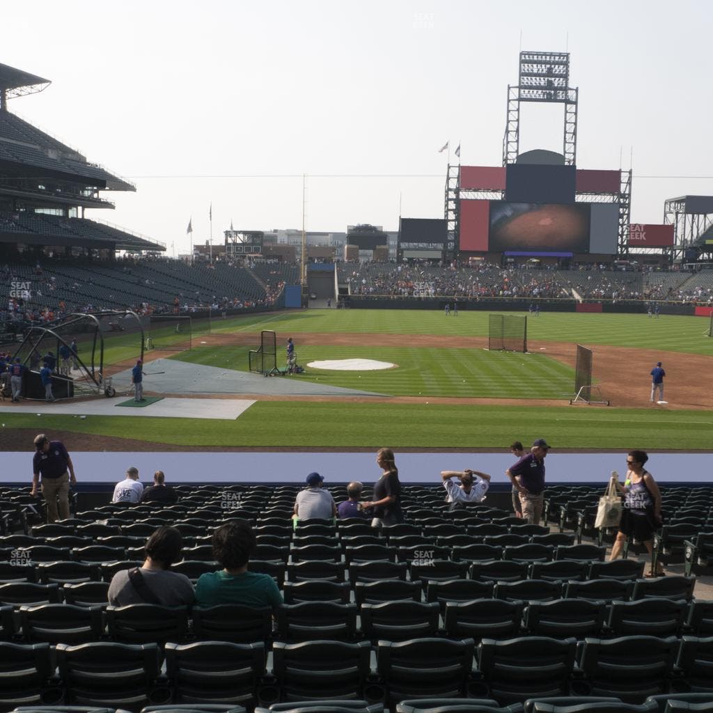 Coors Field - Section 124 Seat View