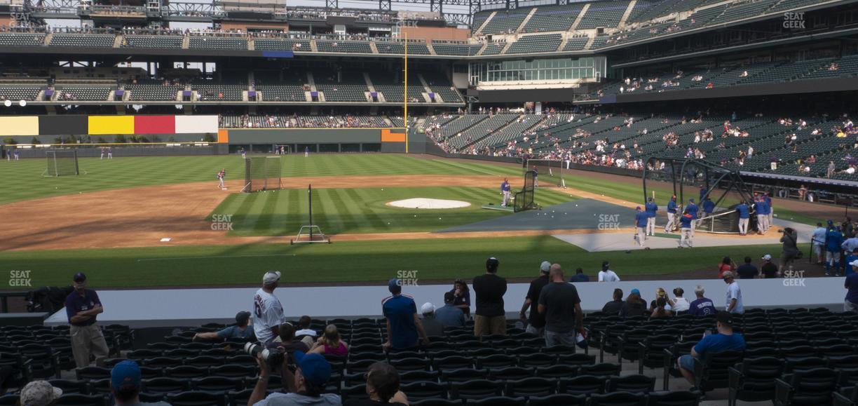 Coors Field - Section 138 Seat View