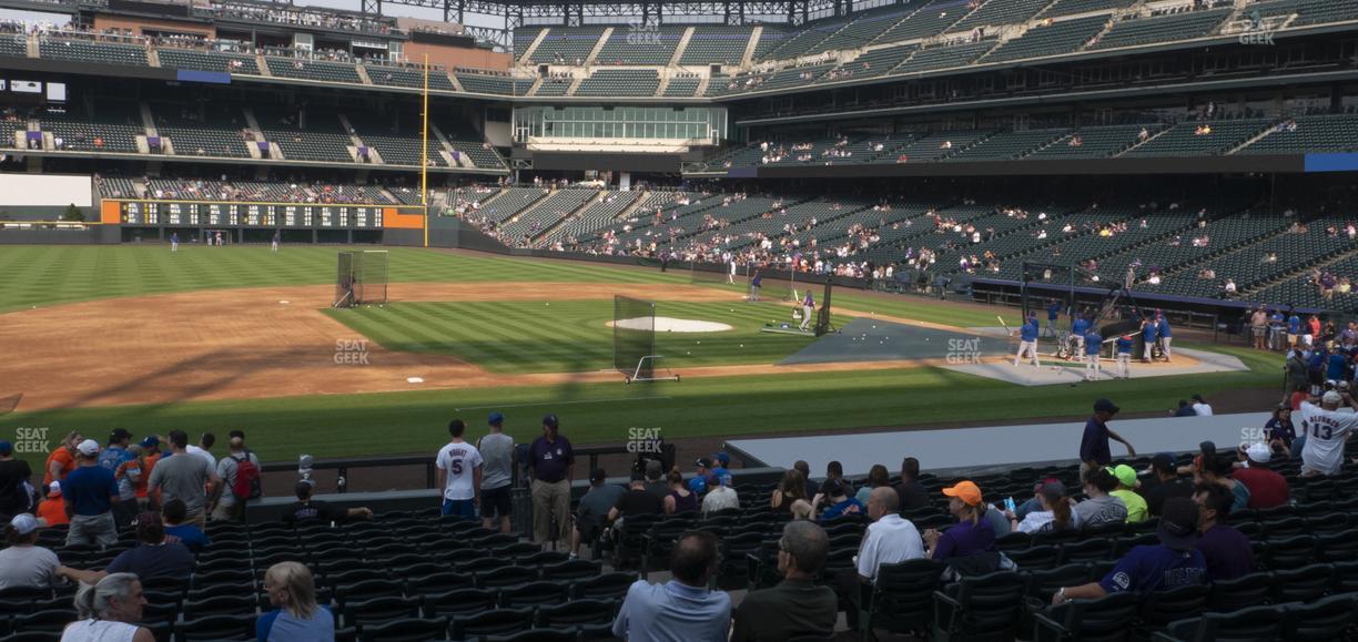 Coors Field - Section 140 Seat View