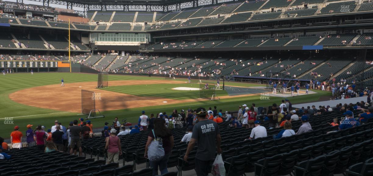 Coors Field - Section 142 Seat View