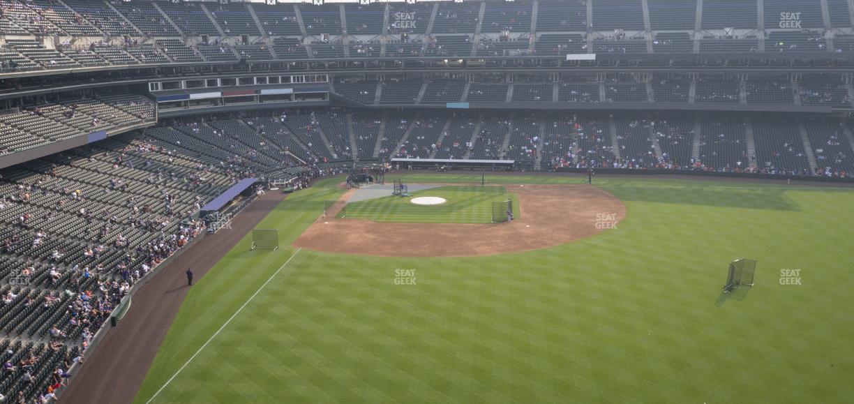 Coors Field - Section Lower 306 Seat View
