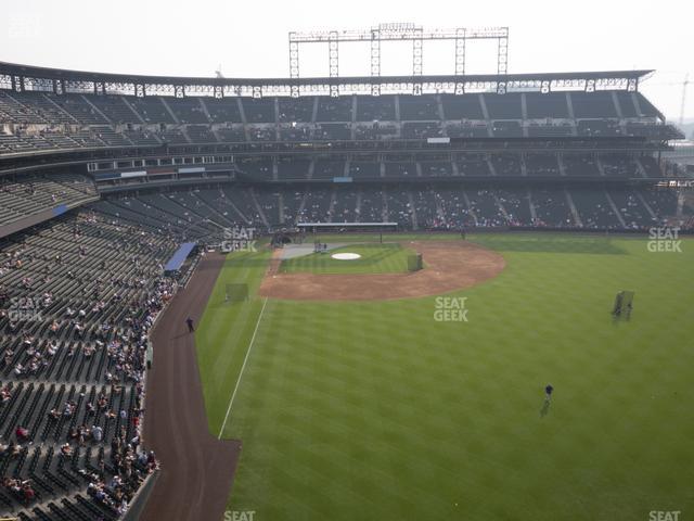 Coors Field - Section Lower 307 Seat View