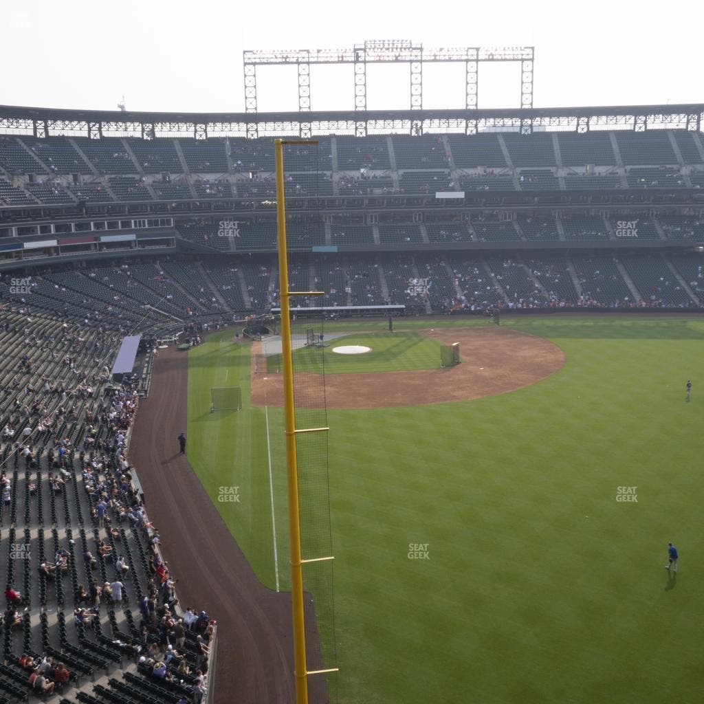 Coors Field - Section Lower 308 Seat View
