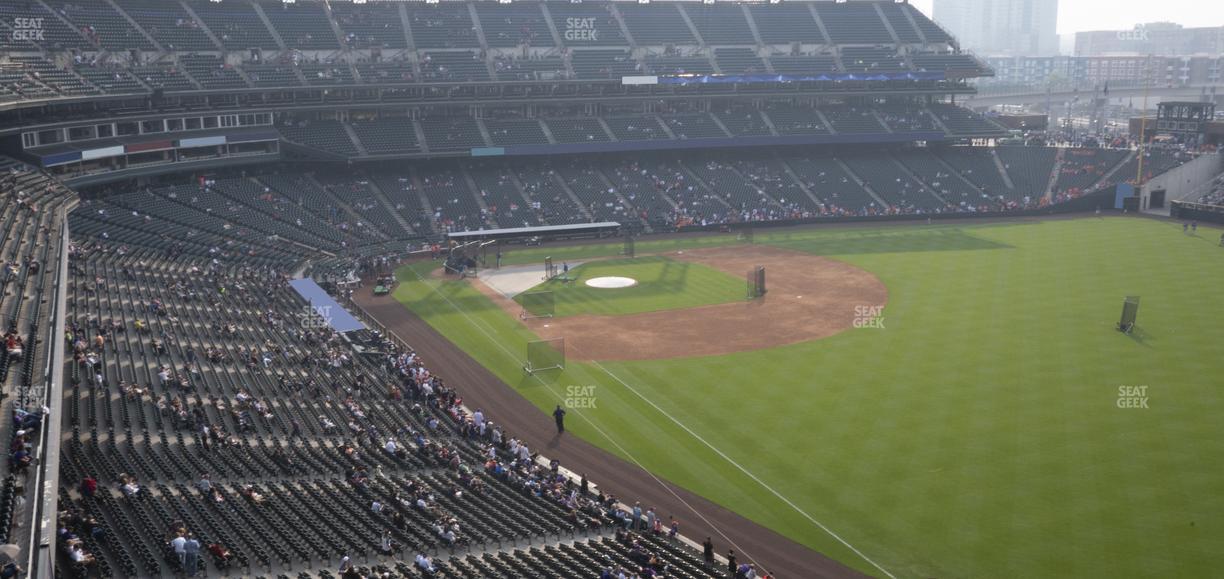 Coors Field - Section Lower 312 Seat View