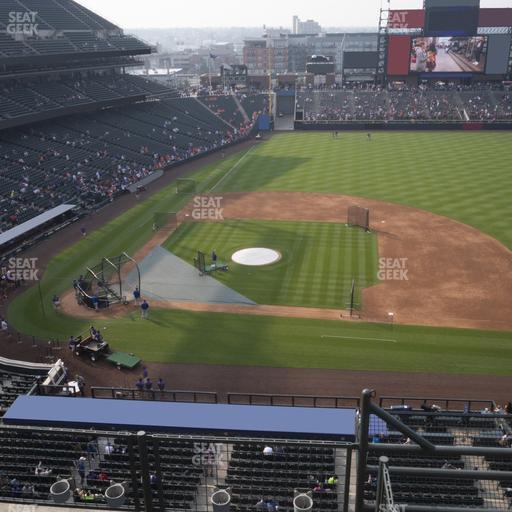 Coors Field - Section Lower 323 Seat View