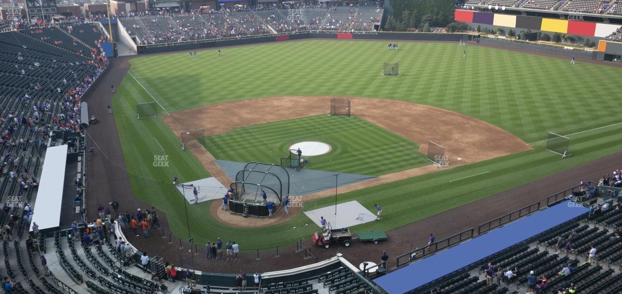 Coors Field - Section Lower 328 Seat View