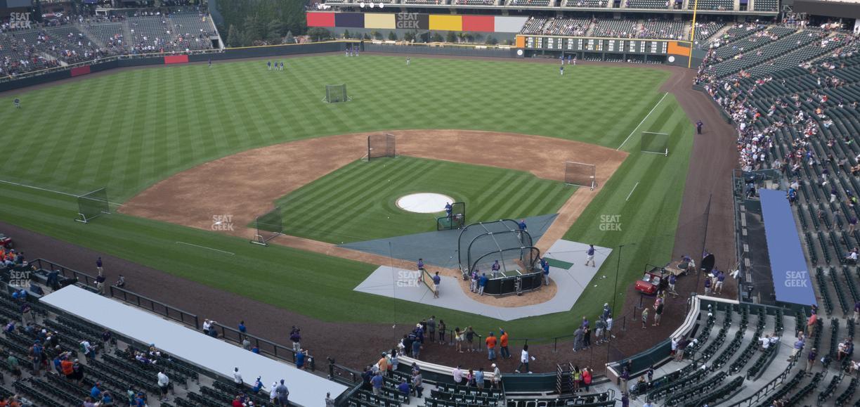 Coors Field - Section Lower 333 Seat View
