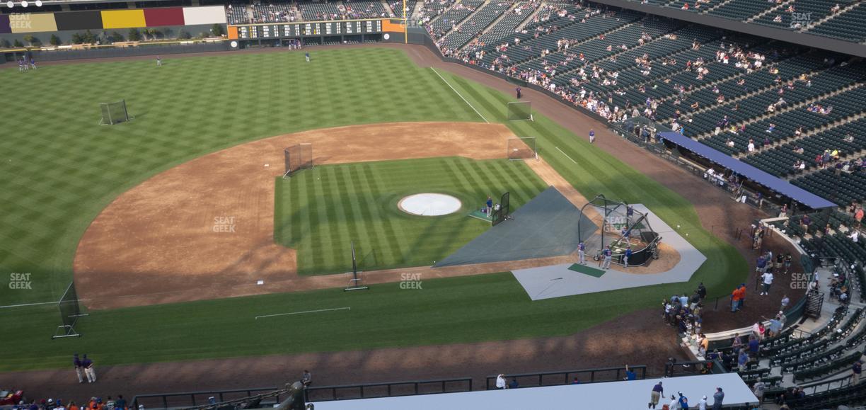 Coors Field - Section Lower 338 Seat View