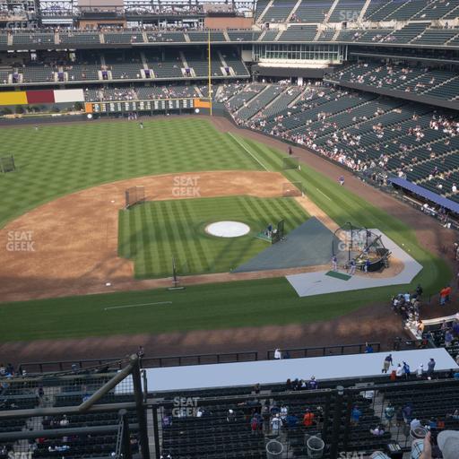 Coors Field - Section Lower 338 Seat View