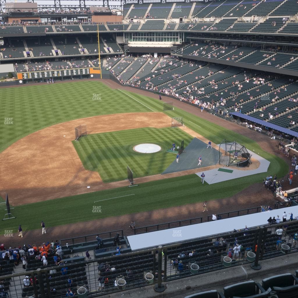 Coors Field - Section Lower 340 Seat View