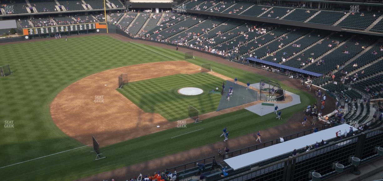 Coors Field - Section Lower 342 Seat View