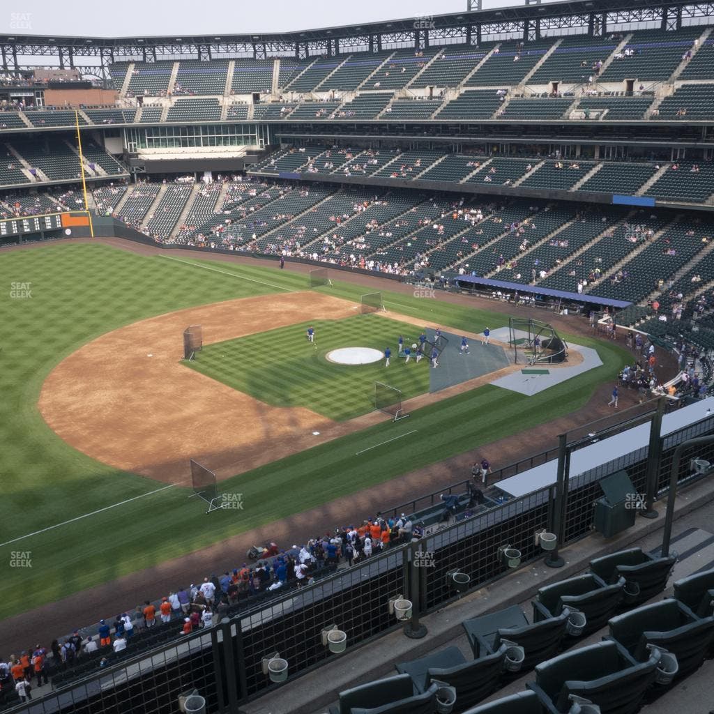 Coors Field - Section Lower 343 Seat View