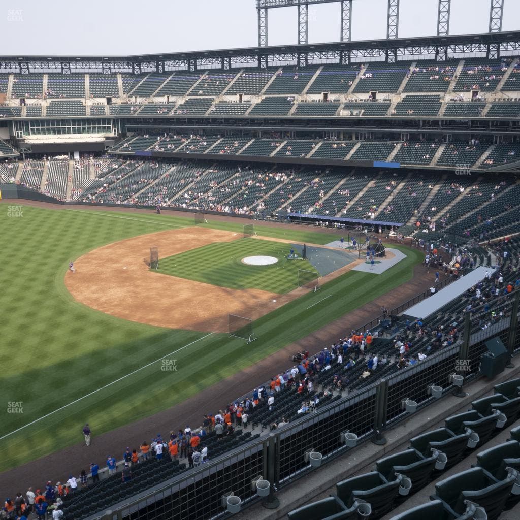 Coors Field - Section Lower 345 Seat View