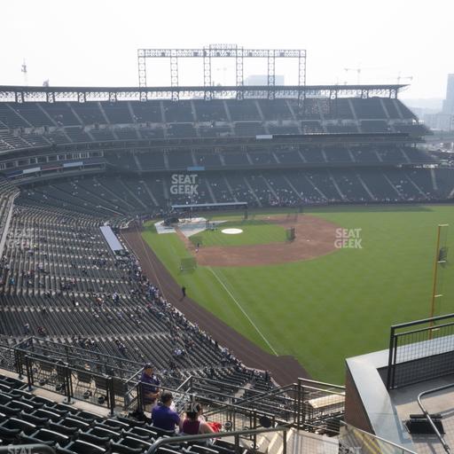 Coors Field - Section Upper 310 Seat View