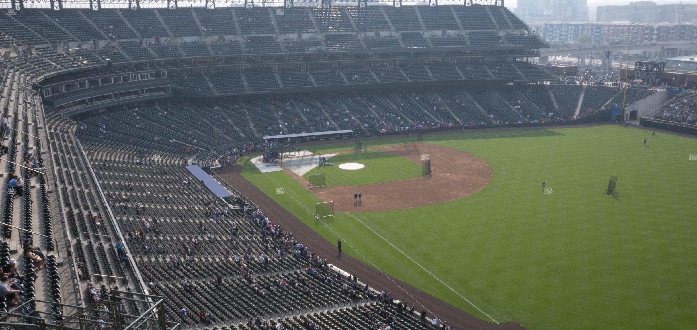 Coors Field - Section Upper 312 Seat View