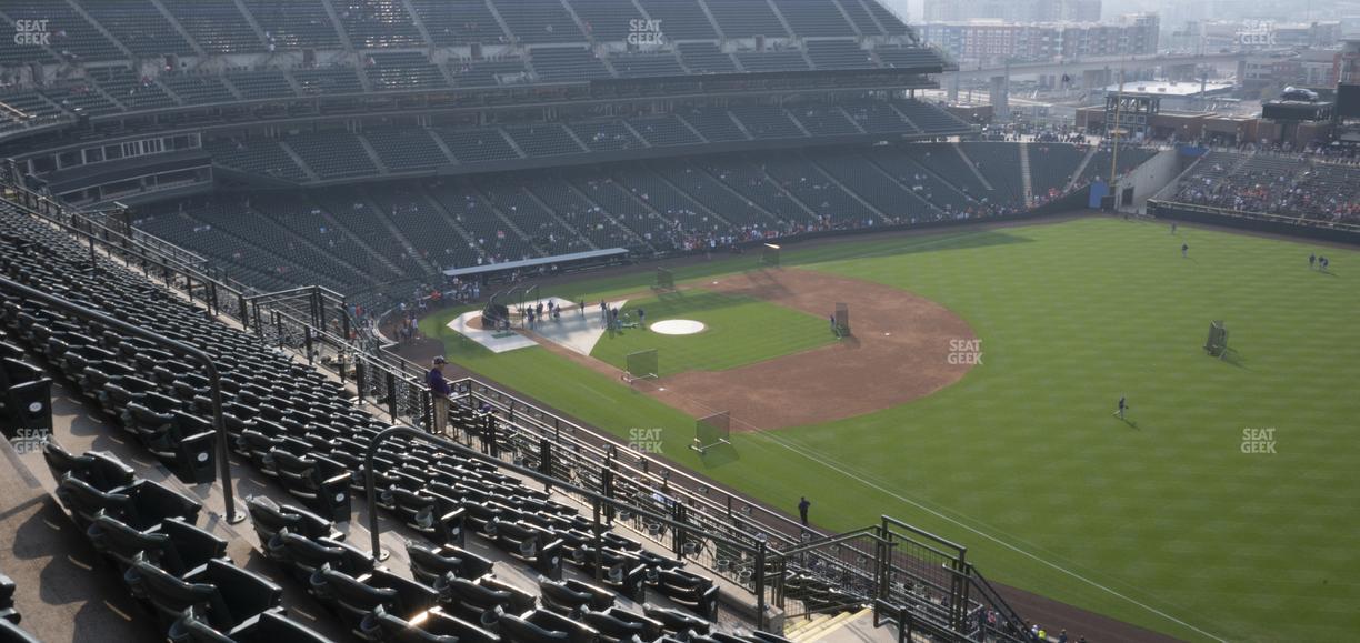Coors Field - Section Upper 315 Seat View