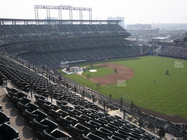 Coors Field - Section Upper 315 Seat View