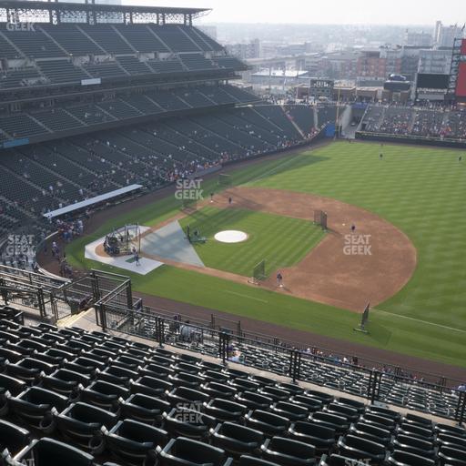 Coors Field - Section Upper 319 Seat View