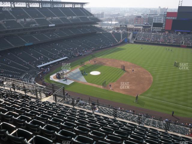 Coors Field - Section Upper 319 Seat View