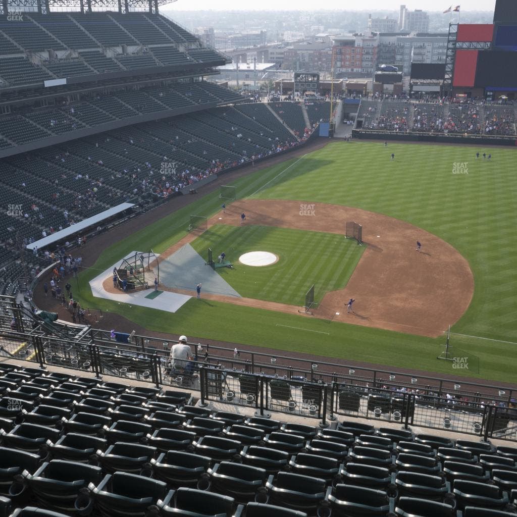 Coors Field - Section Upper 321 Seat View