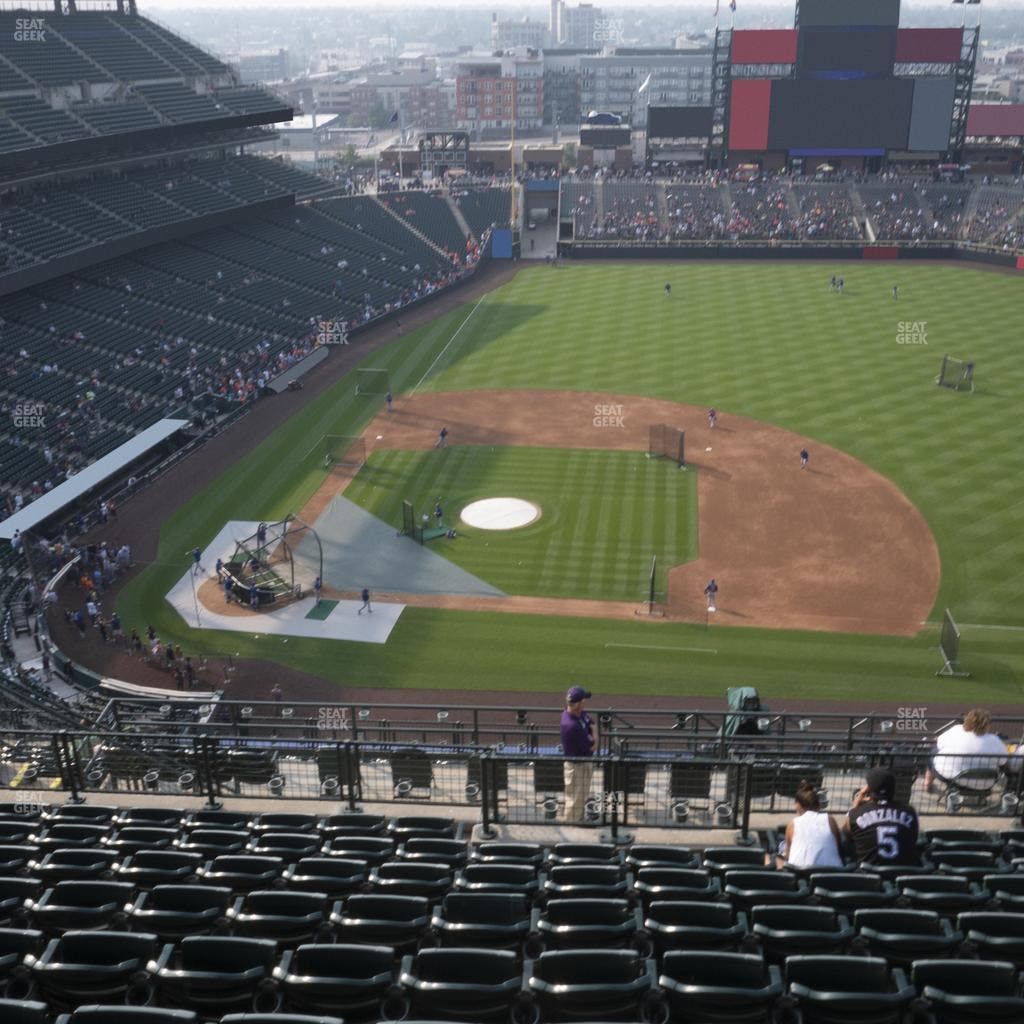 Coors Field - Section Upper 323 Seat View