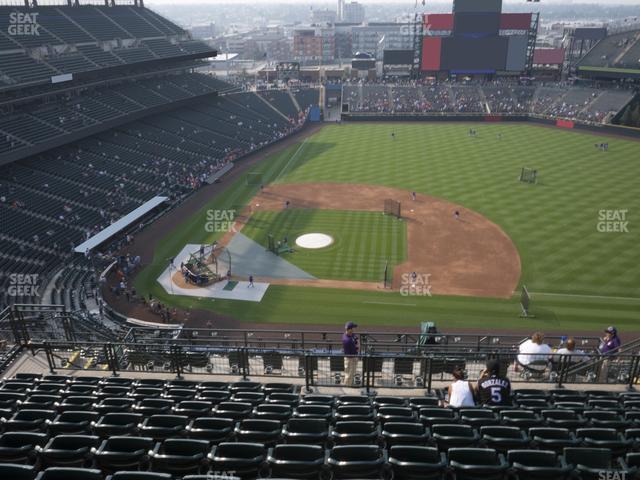 Coors Field - Section Upper 323 Seat View